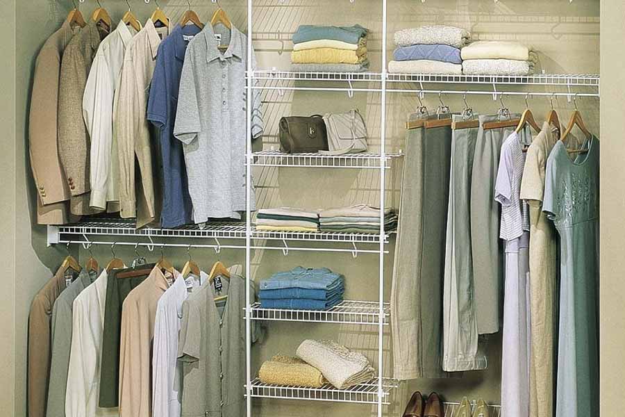 Metal shelving for deals closets